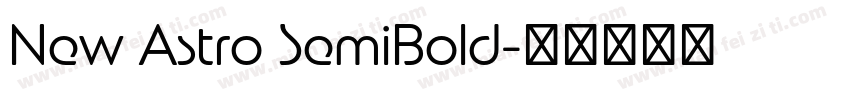 New Astro SemiBold字体转换